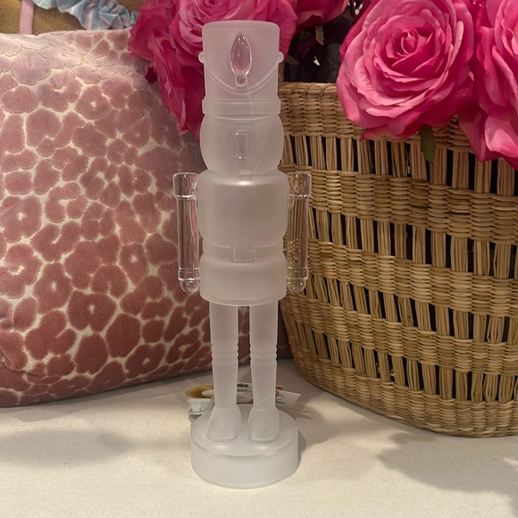 Other - Christmas holiday clear acrylic nutcracker light up 15” tall